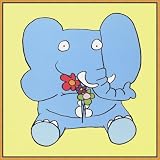 Nellie's Bloomers Framed Canvas Art by Sarah Nayler,16.6 in. x 16.6 in. Framed