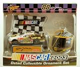 Action - Trevco - Winner's Circle - NASCAR - Dale Jarrett #88 - 2003 Dated Christmas Ornamet Set - 1:64 Scale Taurus & UPS Racing Helmet - Out of Production - Retired - Collectible - Limited Edition