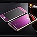 Mcoolbo Electroplating Mirror Effect Screen Tempered Glass Screen Protector Whole Body Protection Anti Scratches [Front and Back] for iPhone 6 & iPhone 6S 4.7inch (Purple)