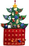 Review Russ Berrie  / Christmas Tree Felt Advent Calendar with Velcro Ornaments