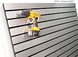 Diamond Life HSL4896.BLK SlatWall MX 8ft x 4ft - Silver-Black Capacity: 1 Ton - Case of 12