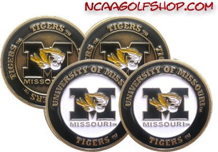 Missouri Tigers Golf Ball Markers