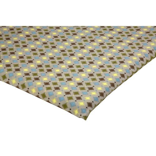 1 X Crown Crafts Baby Trend Play Yard Sheet - Moonlight