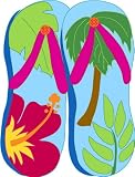 Flip Flops, Arts 'n Crafts Regular Size Applique Flag