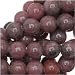 Rhodonite Pink Gem 6mm Round Beads / 15-16 Inch Strand