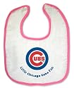 Chicago Cubs Pink Trim Snap Bib by McArthur Sports