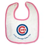 SAVE $3.59 - Chicago Cubs Pink Trim Snap Bib by McArthur Sports $6.36