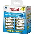 Maxell 723443 - Lr648B Alkaline Batteries - Aa; 48 Pk; Box