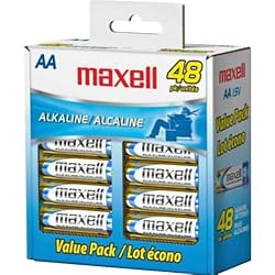 Maxell 723443 - Lr648B Alkaline Batteries - Aa; 48 Pk; Box