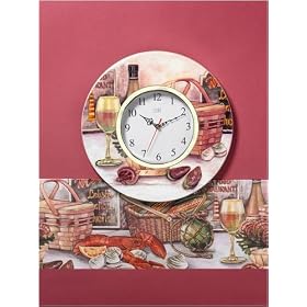 Clam Bake Wall Clock by Popular Home Collections