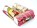 Random Assorted Colors--Lipstick Case 3pcs Set Lipstick Case w/Mirror,Satin Silky Fabric With Assorted Prints 3.5