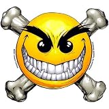 Evil Happy Face Sticker #2