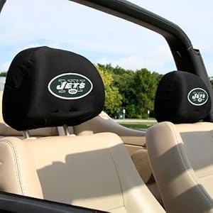 NFL Head Rest (Set of 2) Team: New York Jets