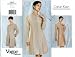 Vogue 1507 Sewing Pattern American Designer Calvin Klein Misses Slightly Flared Dress Size 12 - 14 - 16
