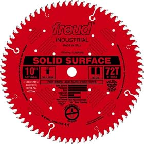 Freud LU95R012 12" Diameter X 84T TCG Solid Surface Carbide-Tipped Saw Blade With 1" Arbor (.126 Kerf)
