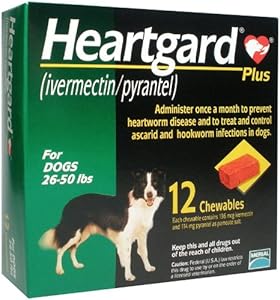Heartgard Plus Chewables (Green) - 26-50 lbs - 12 count Heartgard Plus Chewables (Green) - 26-50 lbs - 12 count