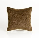 Scribbles Pink Pillow (Brown)