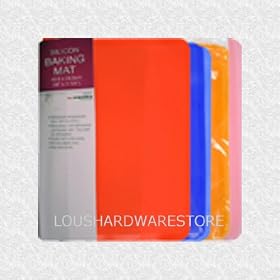 Baking mat in silicone - 40.5cm x 28.5cm (KC0019) available in Orange, blue, pink or red