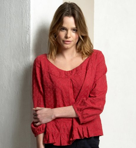 Limited Collection 3/4 Sleeve Embroidered Blouse clothing