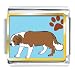 Saint Bernard Dog Animal Photo Italian Charms Bracelet Link