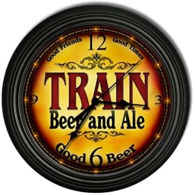 TRAIN 'S Beer and Ale Cascading Pub Wall Clock