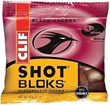 Clif Shot Bloks Organic Energy Chews, Black Cherry, 2.1-Ounce Packets (Pack of 12)