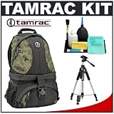 Tamrac 5546 Adventure 6 Digital Camera Bag (Camo) + Tripod + Accessory Kit for Canon Rebel XSi, XS, XTi, 40D, Nikon D40, D60, D80, D200, D300, D700, Olympus Evolt E-410, E-420, E-510, E-520, and Sony Alpha A200, A300, A350, A700 Digital SLR Cameras