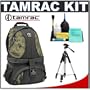 Tamrac 5546 Adventure 6 Digital Camera Bag (Camo) + Tripod + Accessory Kit for Canon Rebel XSi, XS, T1i, XTi, 40D, 50D, Nikon D40, D60, D5000, D90, D300, D700, Olympus Evolt E-30, E-450, E-520, E-620, and Sony Alpha A200, A300, A350, A700 Digital SLR Cameras