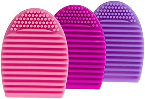 Raypley Cleaning MakeUp Washing Brush Silica Glove Scrubber Board Cosmetic Clean Tools Makeup Brush Cleaner (pink)
