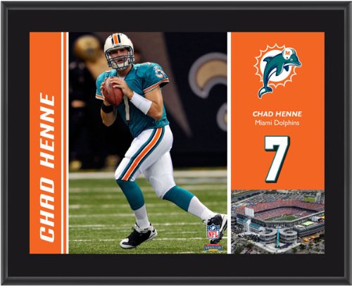 Mounted Memories Miami Dolphins Chad Henne 10.5 x 13 Sublimated Plaque