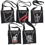 Demonia Handbag HB-012 Gothic Shoulder Bag, Available in 5 Styles