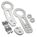 Honda Civic/crx/del Sol/prelude/accord All Model JDM FWR Silver CNC Aluminum Towing Front and Rear Tow Hook