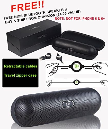 WIRELESS SAMSUNG GALAXY S5 Protective Power Case with Additional 2400-2800 mAh Battery Extender and Wireless Charging Pad for Samsung Galaxy S5 (WHITE + FREE BLUETOOTH SPEAKER)