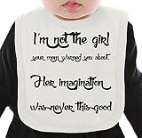 I'm not the girl ネクタイを有する有機ビブ Medium