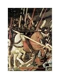 Battle of San Romano (Detail) by Paolo Uccello. Size 11.13 inches width by 15.97 inches height. High Quality Art Poster Print