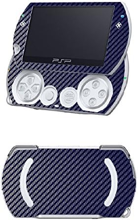 Blue Carbon Fiber Vinyl Decal Skin Sticker Cover Protector for Sony PSP GO