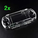 Neewer 2x Transparent Clear Crystal Hard Cover Case Bag for SONY PSP 3000 US 	F
