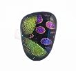 Ring - XR12 - Dichroic Glass on Adjustable Sterling Silver Band