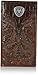 ARIAT Unisex-Adult's Leather Patriot Digital Camo Bifold Wallet, Lightweight, Brown