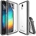 Redmi Note 2 Case, Ringke [Fusion] Crystal Clear PC Back TPU Bumper w/ Screen Protector [Drop Protection/Shock Absorption Technology][Attached Dust Cap] For Xiaomi Redmi Note 2 - Smoke Black