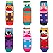 kilofly Novelty Crew Socks Value Pack [Set of 6 Pairs] - Bite My Ankles