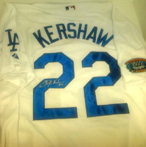 Los Angeles Dodgers Clayton Kershaw Hand Signed Autographed Baseball Jersey