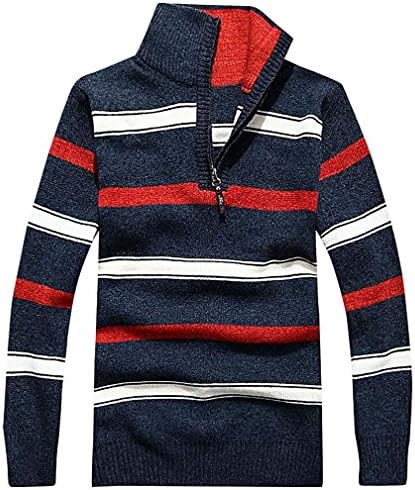 Tophaz Men's Stylish Slim Knitted High Zipped Cardigan Sweater Warm Pullover SW33, Color3 Small