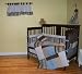 Emmanuel Blue & Brown 9 piece Baby Bedding Set