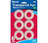 Bazic Tape Refill, 0.75 x 1000 Inches, Transparent, 6 per Pack (Case of 24) (933-24)