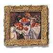 Apples and Oranges - Gold Frame Magnet with pop-out easel (2-3/4" x 2-1/2")
