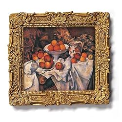 Apples and Oranges - Gold Frame Magnet with pop-out easel (2-3/4" x 2-1/2")
