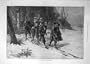 1871 On-Track Roberts Soldiers Troops Men Snow Print