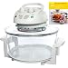 Designer Habitat 12 Litre Premium 1400w Halogen Oven Cooker complete with Extender Ring (to 17 Litre), Lid Holder, Steamer, Frying Pan, Skewers, Low Rack, High Rack, Glove plus FREE 200 page ALL COLOUR Recipe book by Hamlyn RRP �4.99