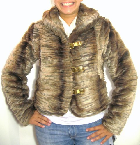 Baby Phat Fur Jacket Coat, Brown, Xlarge Nwt 1167bp